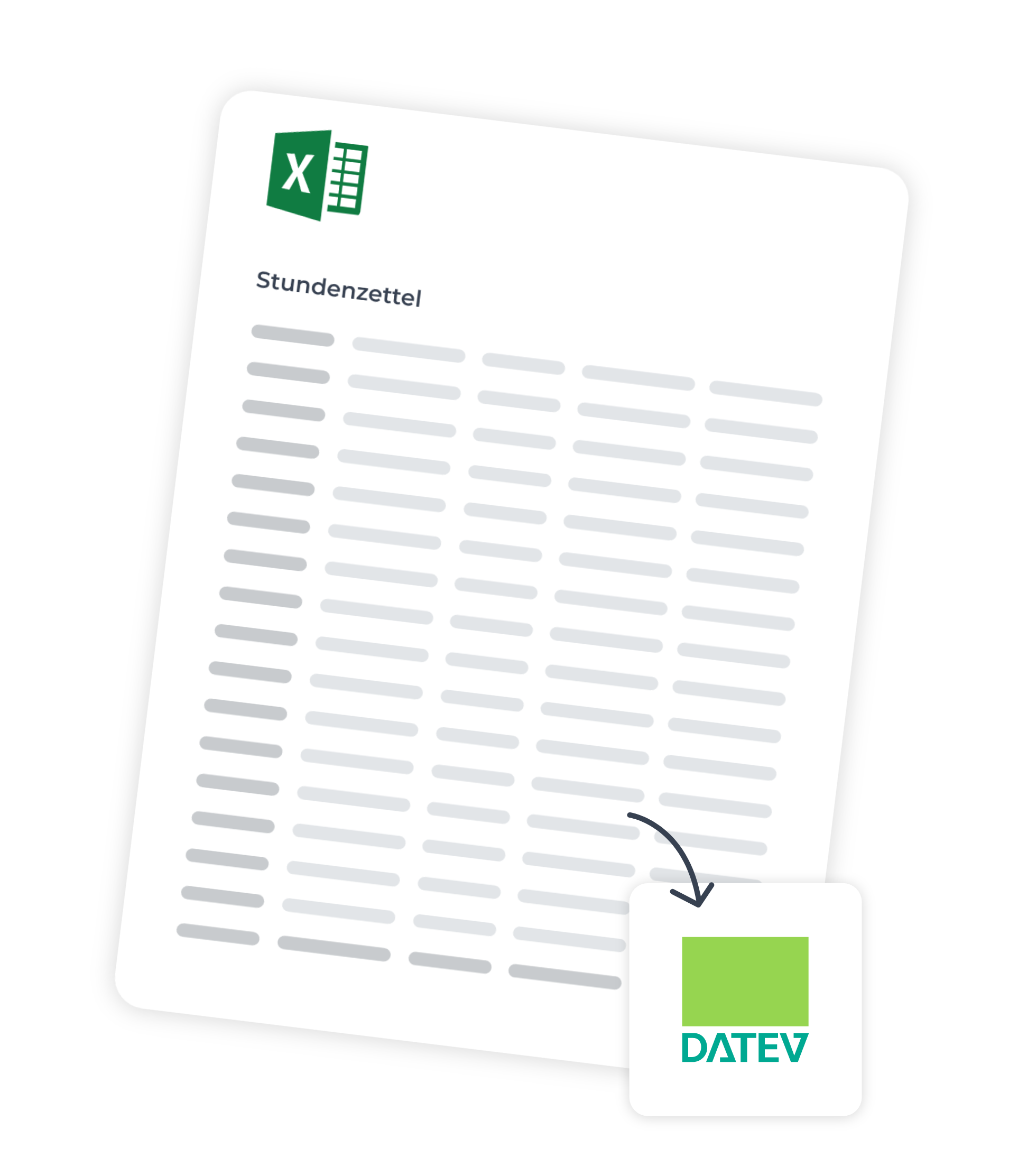 Stundenzettel Export datev